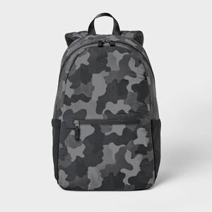All In Motion 23L Crinkle Backpack Black Camo Water Repellent